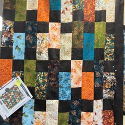 Quilt Basket 'n' Creations - Boardwalk Quilt made with fat quarters.