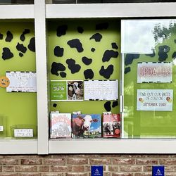 Davis Library - A bulletin board keeps you updated on coming events.