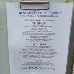 Menú del día