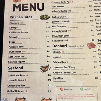 Nomu Izakaya - menu pt 1 - Japanese Near Me - Jacksonville, Florida Nomu Izakaya - menu pt 1 - Japanese Near Me - Jacksonville, Florida