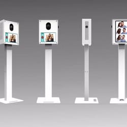 Nora Events - Our new modern photo kiosk is equipped with a pro dslr camera, studio flash system, quality prints and social media sharing!