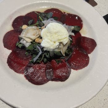 Caffé Milano - Amazing beet salad ! Love the addition of the nuts and breadstick! - Italian Near Me - Naples, Florida