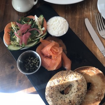 Heirloom - Brunch  Salmon bagel board - New American Near Me - New Haven, Connecticut