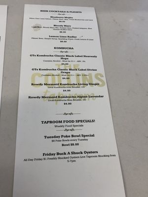 Menu photo 2 Collins Taproom Fort Collins, CO