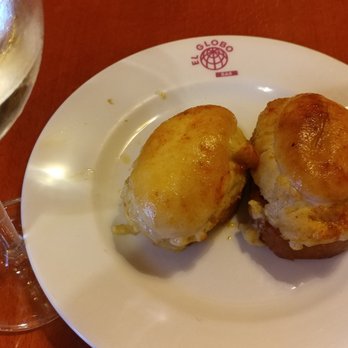 Bilbao Food Tours - Crabmeat pinxtos at El Globo on the food tour - Food Tours Near Me
