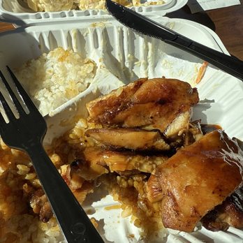 Ono Hawaiian BBQ - Teriyaki Chicken and macaroni salad. Chicken was slightly undercooked. - Hawaiian Near Me - Phoenix, Arizona Ono Hawaiian BBQ - Teriyaki Chicken and macaroni salad. Chicken was slightly undercooked. - Hawaiian Near Me - Phoenix, Arizona