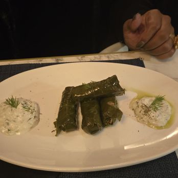 Kyma Hudson Yards - Stuffed grape leaves - Seafood Near Me - New York, New York Kyma Hudson Yards - Stuffed grape leaves - Seafood Near Me - New York, New York