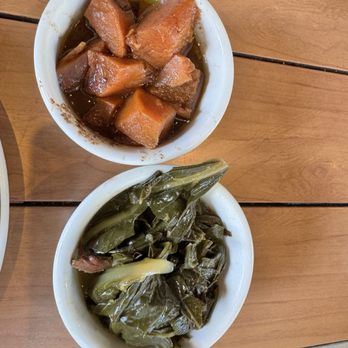 Fixins Soul Kitchen - Collard greens and candy yams - Soul Food Near Me - Los Angeles, California Fixins Soul Kitchen - Collard greens and candy yams - Soul Food Near Me - Los Angeles, California