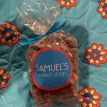 Samuel's Sweet Shop - Pretzels with a light peanut butter topping. - Coffee & Tea Near Me - Rhinebeck, New York