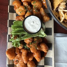 Cauliflower Wings (Thai Chili on top and Hot on the bottom)