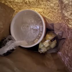 McDonald's - Oatmeal but the sausage biscuit is missing.