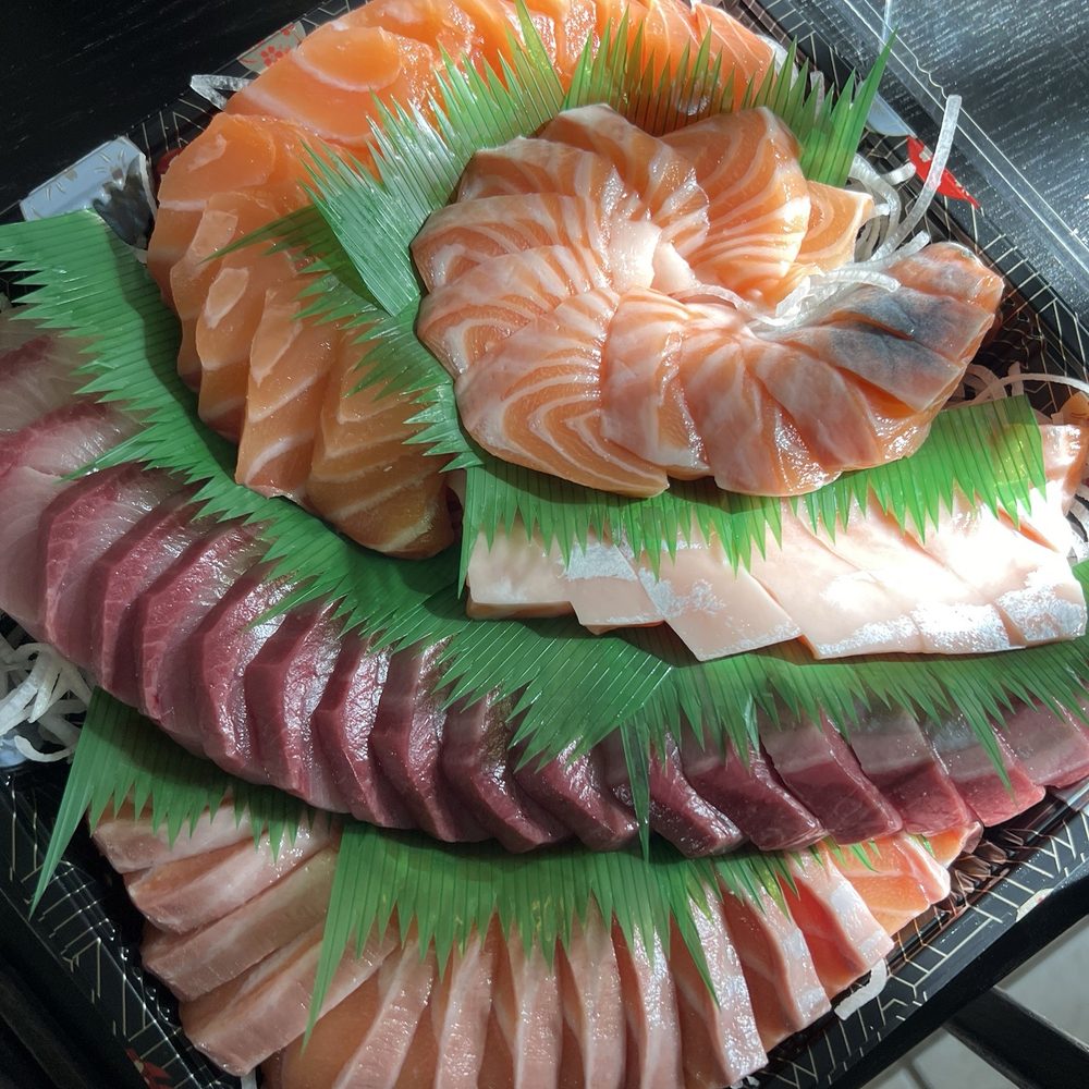 Salmon and yellowtail!