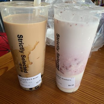 Uni Uni - Brown Sugar Bubble Fresh Milk , Strawberry Fresh Milk with Vanilla Pudding - Bubble Tea Near Me - Chicago, Illinois Uni Uni - Brown Sugar Bubble Fresh Milk , Strawberry Fresh Milk with Vanilla Pudding - Bubble Tea Near Me - Chicago, Illinois