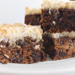 Coconut Date Square made with local organic spelt flour and organic coconut