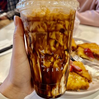 Fika Fika Coffee - Tabby brown sugar iced latte - Coffee & Tea Near Me - Pasadena, California Fika Fika Coffee - Tabby brown sugar iced latte - Coffee & Tea Near Me - Pasadena, California