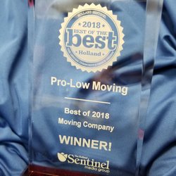 Pro-Low Moving - We won 2018 Best of the Best Moving Company in Holland, MI
