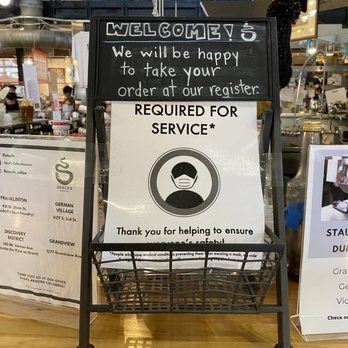 Stauf's Coffee Roasters - a sign for customers - Coffee Roasteries Near Me - Columbus, Ohio