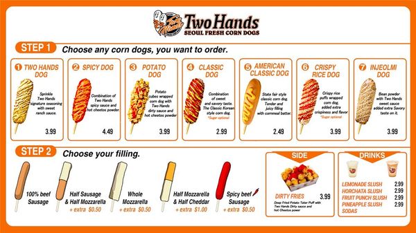 Menu photo 2 Two Hands Corn Dogs Santa Ana, CA Menu photo 2 Two Hands Corn Dogs Santa Ana, CA
