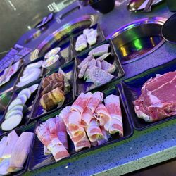 SIJI Korean BBQ & Hot Pot and Bar - Fresh hot pot and bbq ingredients