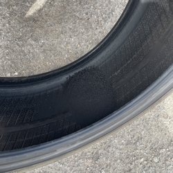 Manuel's Tires - Inside tire with tire trimmings