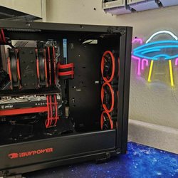 Black and white themed custom build.