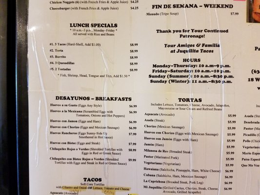 Menu photo 6 Juquilita Tacos North Aurora, IL