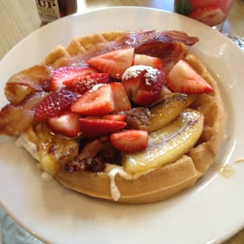 First Watch - Brûléed Banana Waffle - Cafes Near Me - Indianapolis, Indiana