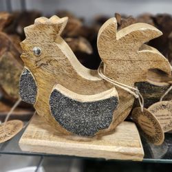 Homegoods - Wooden rooster decor