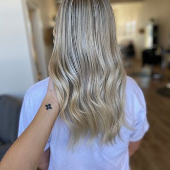 The Color Bar - Blended Blonde by Stylist Sarah - Hair Extensions Near Me - Longview, Washington