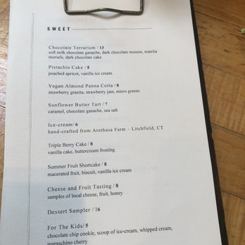 Terrain Cafe - Desert menu - New American Near Me - Westport, Connecticut Terrain Cafe - Desert menu - New American Near Me - Westport, Connecticut