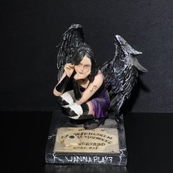 Grateful J's - Dark Angel Ouija Board Sculpture "Wanna Play?"