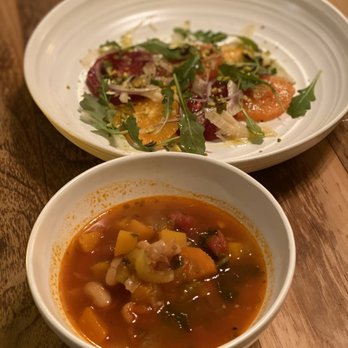 Mama - Minestrone Soup and Winter Citrus Salad - Italian Near Me - Oakland, California Mama - Minestrone Soup and Winter Citrus Salad - Italian Near Me - Oakland, California