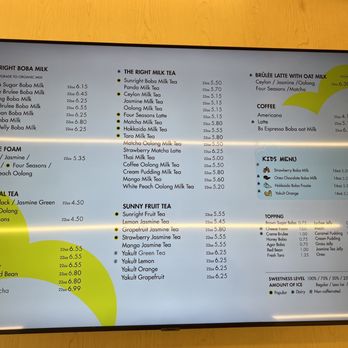 Sunright Tea Studio - Burlingame - Menu - Bubble Tea Near Me - Burlingame, California Sunright Tea Studio - Burlingame - Menu - Bubble Tea Near Me - Burlingame, California