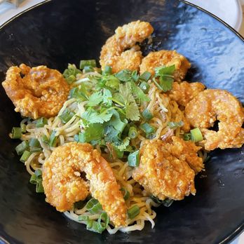 Food Terminal - Salted Egg York Garlic Noodle - Malaysian Near Me - Chamblee, Georgia