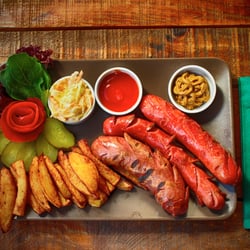 Molly Malone's - Sosis tabağı,dana etinden üretilmiş! Nefis.