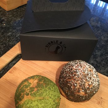Bibble & Sip - Black Sesame & Matcha cream puffs - Coffee & Tea Near Me - New York, New York