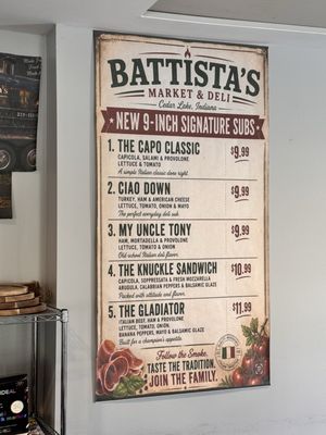 Menu photo 2 Battistas Cedar Lake, IN