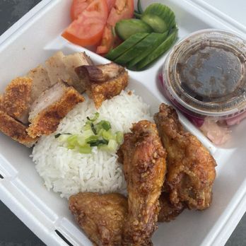 Bình Tây Food - Wings and Roasted Pork Combo (TikTok: @justandyvu) - Salad Near Me - Stanton, California Bình Tây Food - Wings and Roasted Pork Combo (TikTok: @justandyvu) - Salad Near Me - Stanton, California