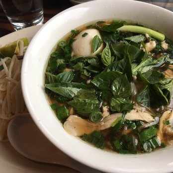 Ba Bar - Pho ga with soft boiled egg. Egg was slightly over. Broth flavor on-point! Trying oxtail next! - Vietnamese Near Me - Seattle, Washington Ba Bar - Pho ga with soft boiled egg. Egg was slightly over. Broth flavor on-point! Trying oxtail next! - Vietnamese Near Me - Seattle, Washington
