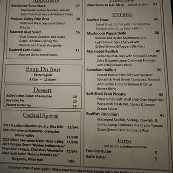Gallagher's Grill - Menu - Cajun/Creole Near Me - Covington, Louisiana