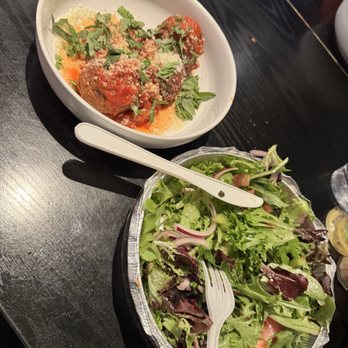 Luigi's At The Beach - Side of meatballs and garden salad - Italian Near Me - San Diego, California Luigi's At The Beach - Side of meatballs and garden salad - Italian Near Me - San Diego, California