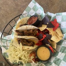 Otis’s Grill & Bar - Steak tacos with everything on the side as she wanted it