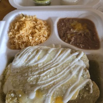 La Mexicana Grill - Carnitas enchiladas - Mexican Near Me - Chicago, Illinois