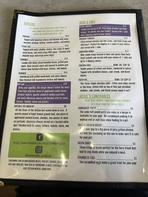 Menu photo 4 Corner Table Springdale, WA