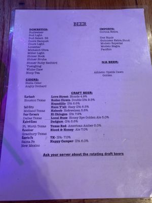 Menu photo 8 High Sierra Bar & Grill Terlingua, TX Menu photo 8 High Sierra Bar & Grill Terlingua, TX