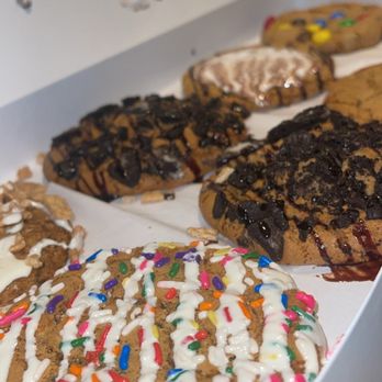 The Cookie Connect - Cookies 'N' Cream Box of Eight Birthday Cake Cinnamon Roll Fluffatella S'mores Nutella Stuffed Chocolate Chip - Bakeries Near Me - Ridgewood, New Jersey