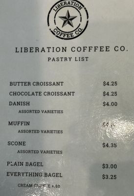 Menu photo 1 Liberation Coffee - Irving Irving, TX Menu photo 1 Liberation Coffee - Irving Irving, TX