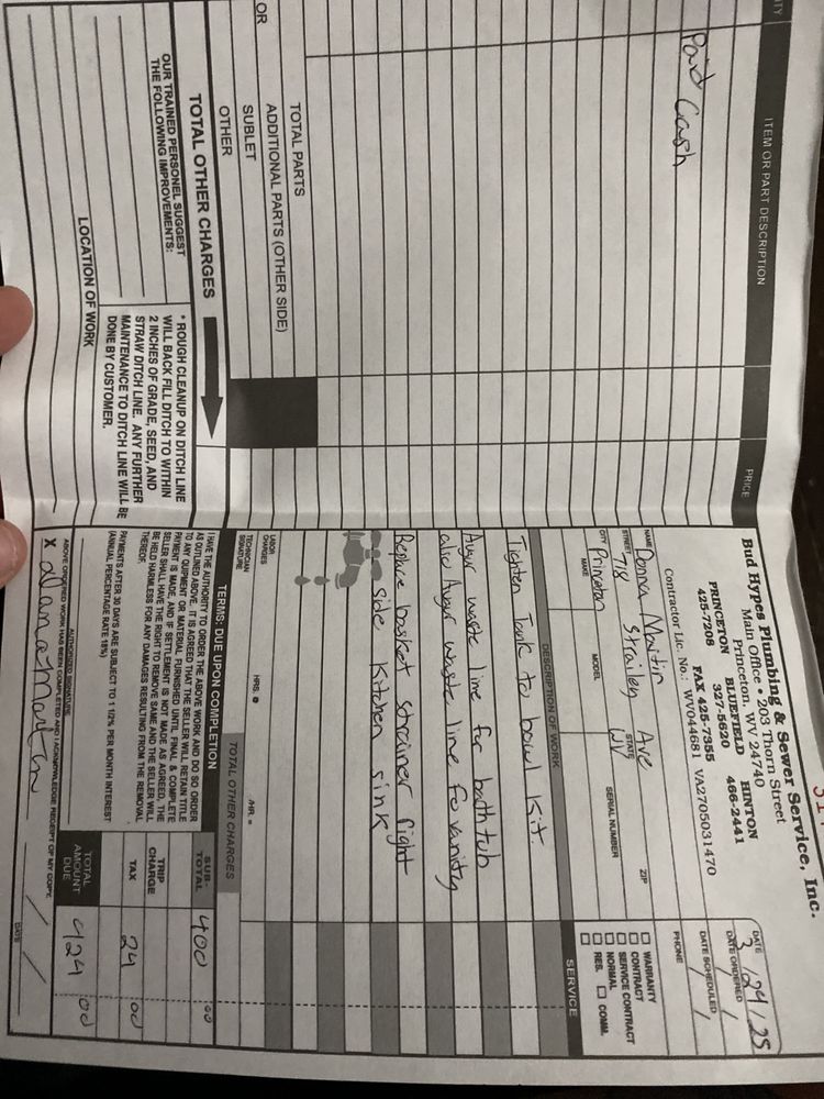 Slide of Bud Hypes Plumbing & Sewer Service