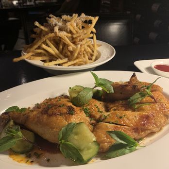 Twenty Eight - Jidori chicken and truffle Parmesan fries - Steakhouses Near Me - Irvine, California Twenty Eight - Jidori chicken and truffle Parmesan fries - Steakhouses Near Me - Irvine, California