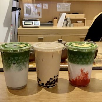 Asha Tea House - matcha latte, hong kong milk tea, matcha latte w/ strawberry puree - Tea Rooms Near Me - Berkeley, California Asha Tea House - matcha latte, hong kong milk tea, matcha latte w/ strawberry puree - Tea Rooms Near Me - Berkeley, California